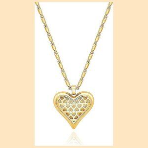 Aobei Pearl 18K Gold Moon Star Lion Evil Eye Golden Puffy Love Heart